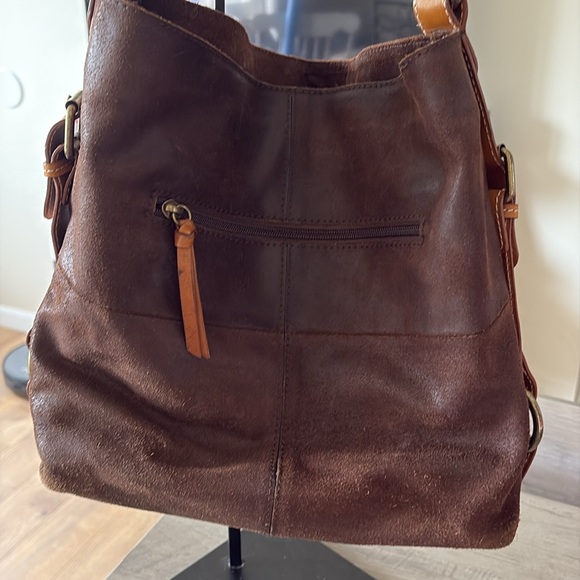 Nino Bossi Leather Shoulder Bag GUC - Picture 5 of 7